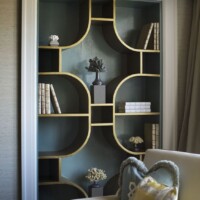 WASHINGTON DC - APRIL 3: Book shelf detail in the Master Bedroom in the 2013 DC Design House in Washington DC, April 3, 2013. (Photo by John McDonnell/The Washington Post)