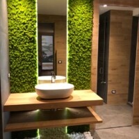 washroom with grass interior design