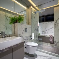 white marble bathroom
