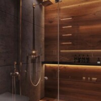 marble furnished bathroom