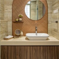 marbled dressing mirror