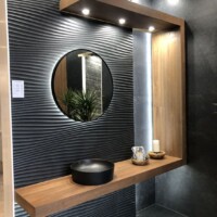 luxury dressing bathroom mirror