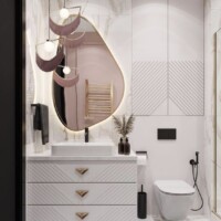 luxury white bathroom