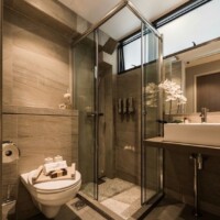 luxury shower & toilet